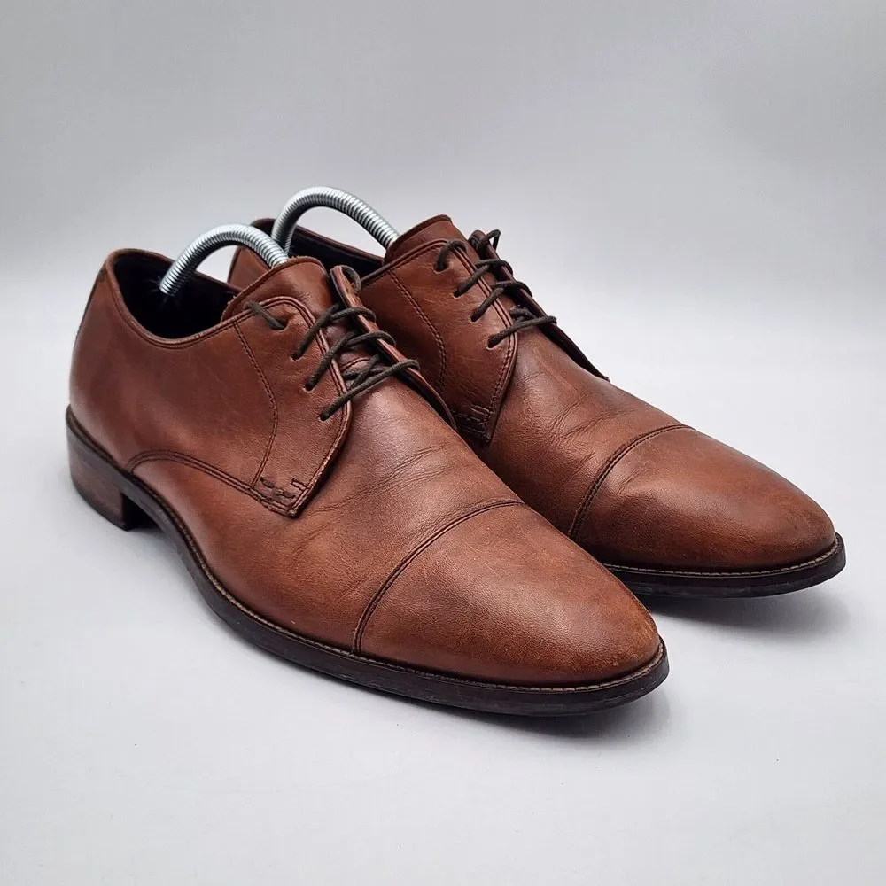 Cole Haan Men's Size 11 M Lenox Hill Cap Toe Oxford Brown C11632 SEE‎ PHOTOS